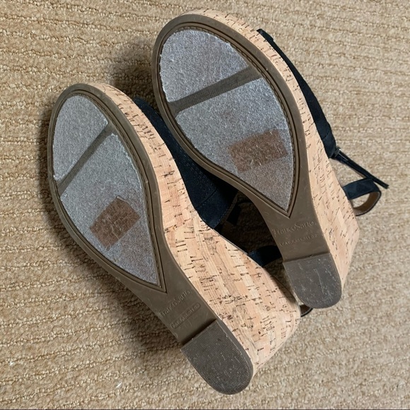 Franco Sarto Clinton 2 Black Wedges - Picture 9 of 9